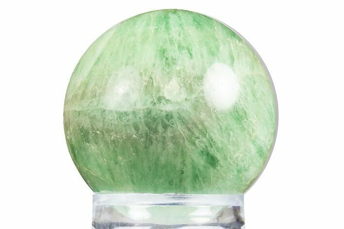 Polished Green Fluorite Sphere - Madagascar #304642